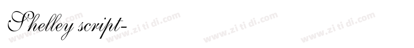 Shelley script字体转换